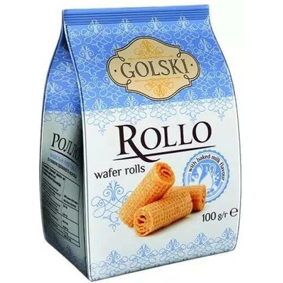 Golski wafer rolls rollo baked milk 100 g
