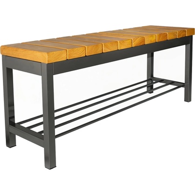 NIKA Метална пейка без облегалка Пекин 100 x 30 x 45 см (2177/C)