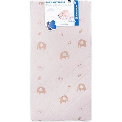 KikkaBoo Матрак KikkaBoo - Memory Comfort, Cool gel, 70 х 140 х 12 cm, Elephants Pink (41107030102)