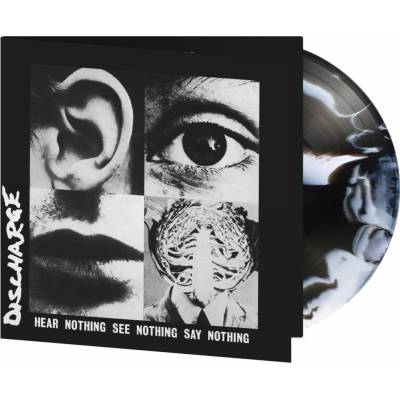 Discharge - Hear Nothing See Nothing Say Nothing (Limited Coloured Black & White Swirl Vinyl) - Vinyl LP