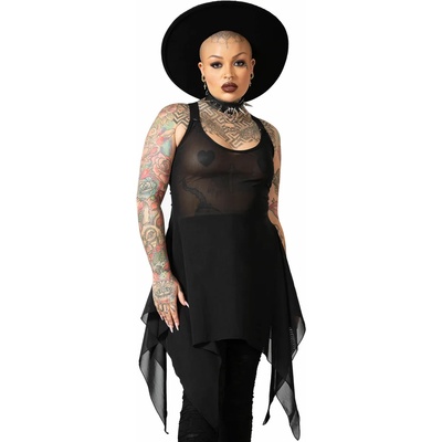 KILLSTAR дамски потник (туника) KILLSTAR - Lilith's Blood Mesh - Черен - KSRA005666