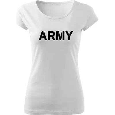 DRAGOWA дамска тениска, Army, бяла, 150г/м2 (6467)
