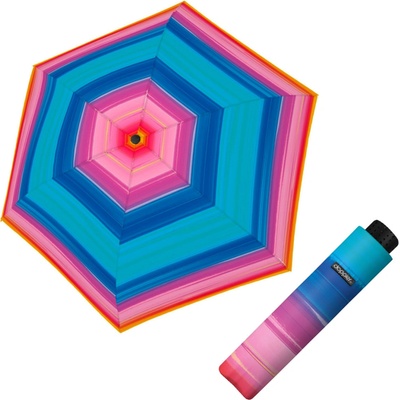 Doppler Fiber Havanna Happy pink dámský skládací deštník vícebarevný – Zboží Mobilmania