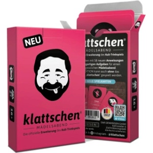 Denkriesen UG DENKRIESEN - klattschen® - Mädelsabend - SPIELKARTENKARTON "Das wahrscheinlich beste Trinkspiel aller Zeiten" | Denkriesen