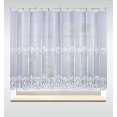 Záclona dreher, Alžběta metráž, bílá 130 cm