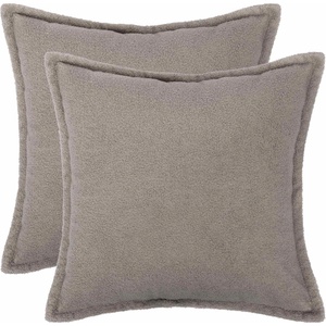 vidaXL Калъфка за възглавница 2 pcs HOUTEN Светлосиво 80 x 80 cm Букле (921663)