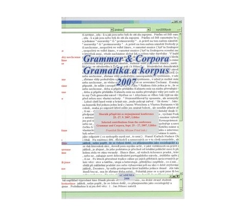 Grammar a Corpora