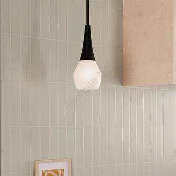 Elstead Lighting Kichler KL-DEELA-P-BK - Пендел на тръба DEELA 1xE27/60W/230V, диаметър 17, 8 см, черен (ED0807)