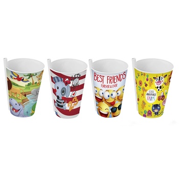 Titiz Plastik TZ-AP-9124-Чаша със сламка 400ml (AP-9124) (0130282)