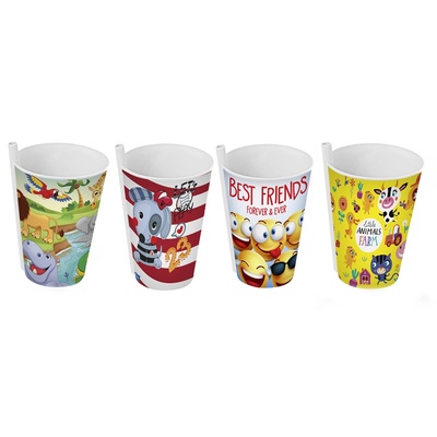 Titiz Plastik TZ-AP-9124-Чаша със сламка 400ml (AP-9124) (0130282)