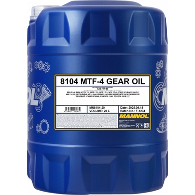 Mannol MTF-4 Getriebeoel 75W-80 20 l