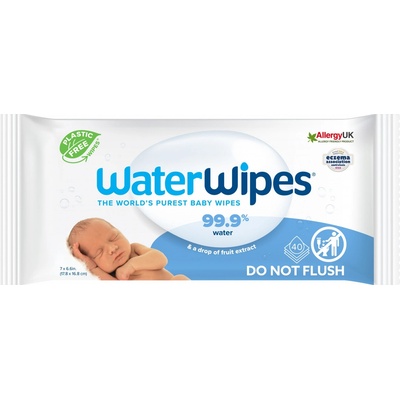 Waterwipes vlhčené obrúsky pre novorodencov a dojčatá 40 ks