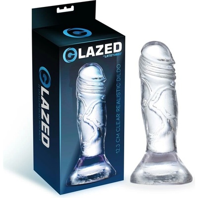 Glazed Realistic dildo 12,3 cm Klasické dildo s přísavkou