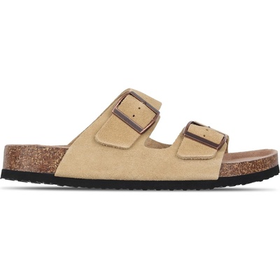 Jack Wills Дамски сандали Jack Wills Womens JW Cork Strap Flat Sandals - Natural