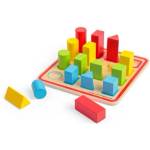 Bigjigs Toys Пъзел за сортиране по цвят, размер и форма - bigjigs (36056)