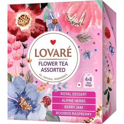 LOVARE Čaj květový Assorti 32 x 1,5 g