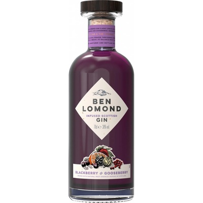 Ben Lomond Blackberry & Goosberry Gin 38% 0,5 l (čistá fľaša)