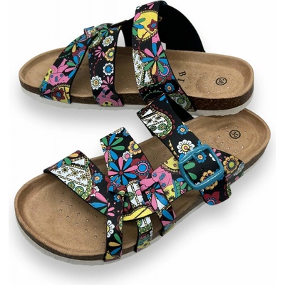 Sport dámské korkové pantofle černé