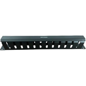 Hikvision Аранжиращ панел Hikvision DS-1CM1U12, за кабели, 12x порта, 1U, черен (DS-1CM1U12)