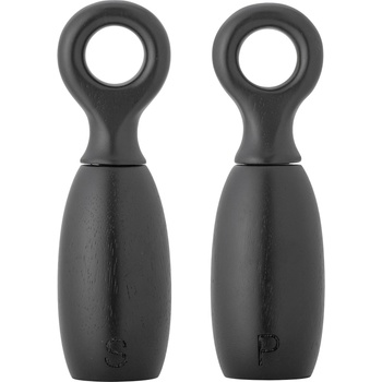 Bloomingville Мелнички за сол и пипер Martim от каучуково дърво черни 2 бр (82061968)