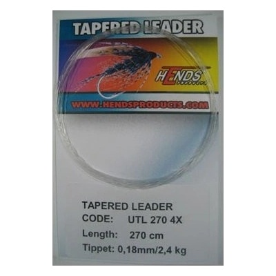 Hends Tapered leader 4x 270cm 0,18mm 2,4kg