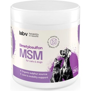 Lab-v msm за кучета и котки - подпомага физическата форма, кожата и доброто състояние 250 г