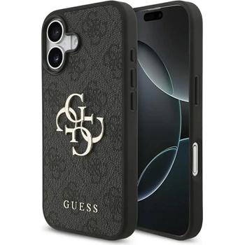 GUESS Калъф Guess 4G с голямо лого за iPhone 17 - черен