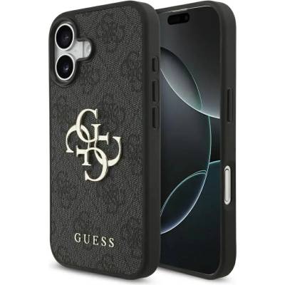 GUESS Калъф Guess 4G с голямо лого за iPhone 17 - черен