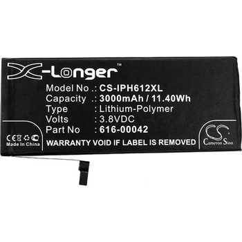 Cameron Sino Li-Polymer батерия (3, 8V/3000mAh, съвместима с Apple 616-00042) ЧЕРНА CS-IPH612XL (CS-IPH612XL)