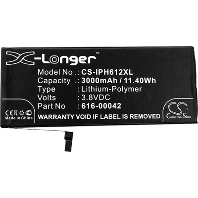 Cameron Sino Li-Polymer батерия (3, 8V/3000mAh, съвместима с Apple 616-00042) ЧЕРНА CS-IPH612XL (CS-IPH612XL)