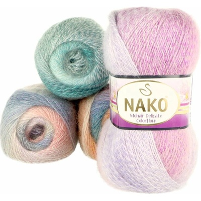 Nako Mohair Delicate Colorflow 100g 500m