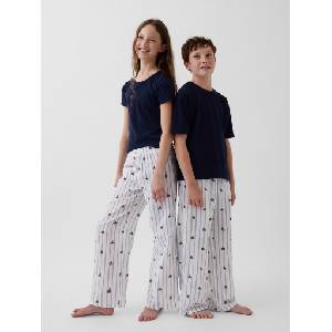 GAP Детски фланелени пижамени панталони Унисекс GAP GAP | Byal | Момчешки | 6