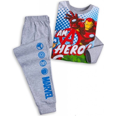 Chlapecké pyžamo Avengers šedé