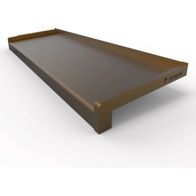 Venkovní parapet hliník tažený 240x40 mm, Bronzový Elox