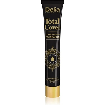 Delia Cosmetics Total Cover водоустойчив фон дьо тен SPF 20 цвят 56 Tan 25 гр