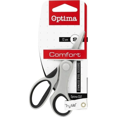 Kancelárske nožnice OPTIMA 12,5 cm, sivé 26349