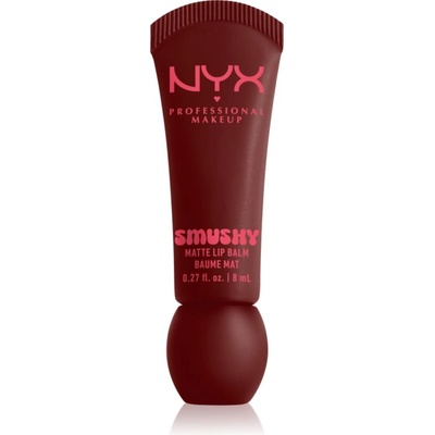 NYX Cosmetics Smushy Matte Lip Balm балсам за устни с матиращ ефект цвят Smudge Fudge 8ml