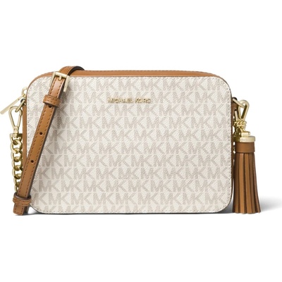 Michael Kors crossbody kabelka jet set ginny logo vanilla