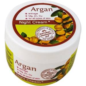 Argan Нощен крем за лице, против бръчки, 100 ml