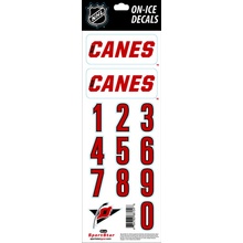 Sportstape ALL IN ONE HELMET DECALS - CAROLINA HURRICANES