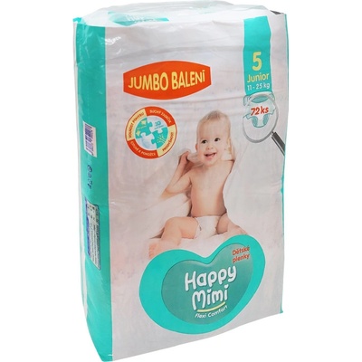 Happy Mimi Flexi Comfort 5 Junior 72 ks – Zboží Mobilmania