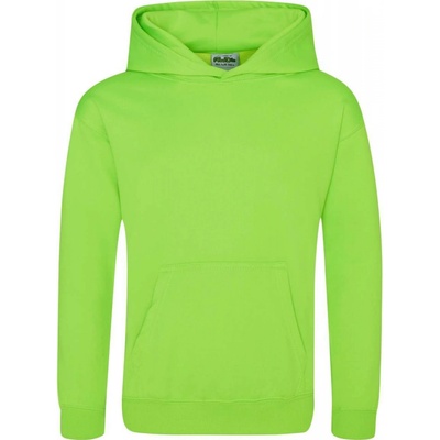 Just Hoods dětská mikina s kapsou Electric elektrická zelená