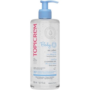 TOPICREM Baby Почистващ гел за лице, коса и тяло, 500 ml