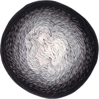 YarnArt Flowers 253 čierno sivá