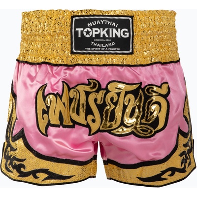 Top King Тренировъчни шорти Top King Thai Boxing pink/gold