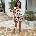AX Paris Гащеризон AX Paris Cream Rose Printed Flutter Sleeve Tie Waist Playsuit - Cream