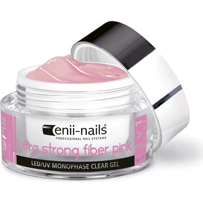 Enii Nails ENII ULTRA STRONG FIBER PINK gel 40 ml