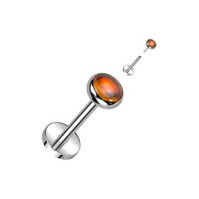 Šperky4U piercing do brady PUSH IN labreta titan TIT1321