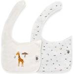 Interbaby Бебешки лигавници Interbaby - Jirafa Savanna, 2 броя, бежови (BABE004-15) - ozone
