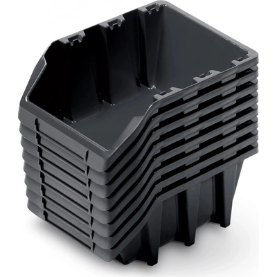 Prosperplast set 8ks BINEER LONG SET 160 x 98 x 160 cmčerný